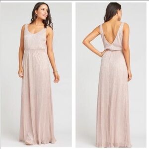 Show Me Your Mumu Kendall Mauve Glimmer Maxi Dress